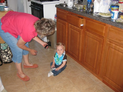 Does Nana always have that brush??? Mom hide it next time from her.